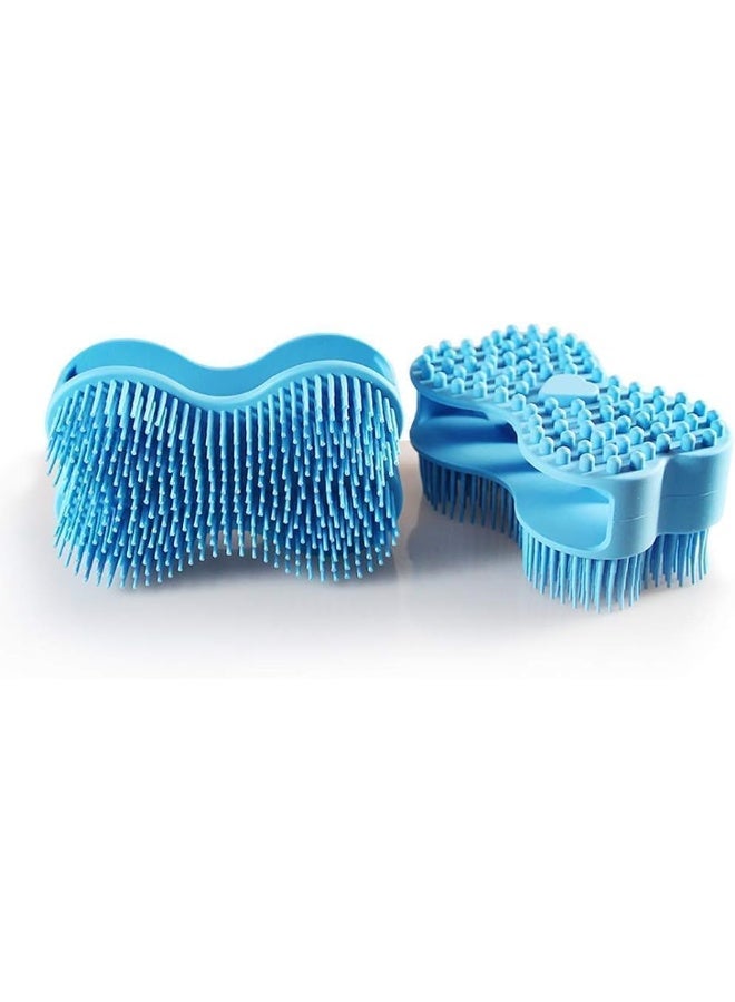 1Pack Silicone Loofah Body Scrubber, Soft Silicone Loofahs, Bath Brush Easy to Clean for Shower Massaging Spa Gym Travel Outdoor Gift for Baby Wife Mens Friend Family - Image 2